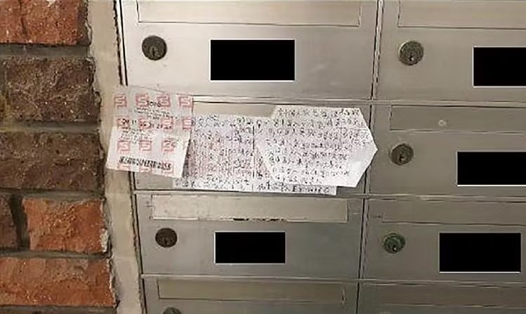 mailbox death threats