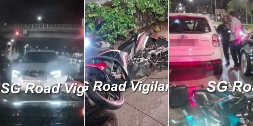 Drunk driver crashes into 3 motorcycles & car after driving against ...