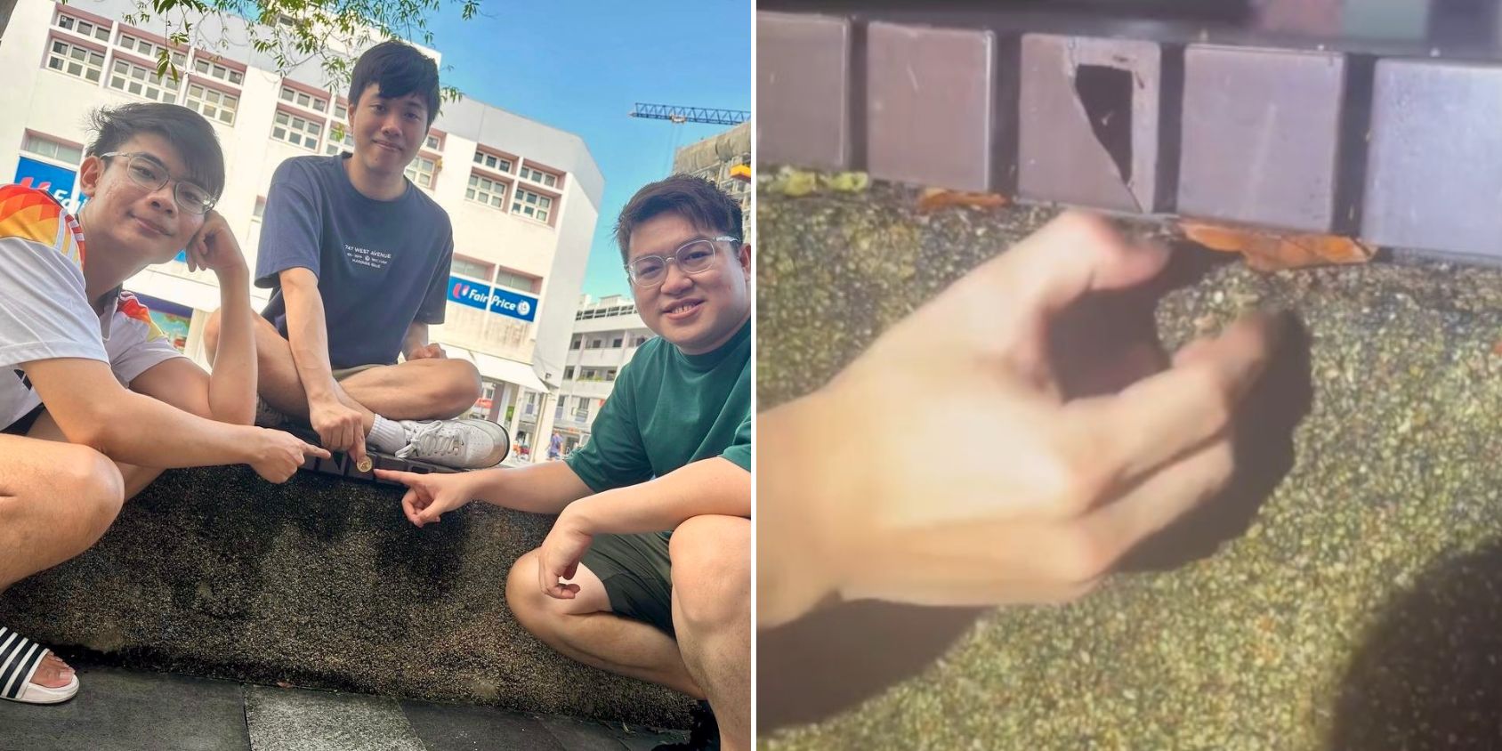 3 friends find S$500K Hunt The Mouse gold coin under a bench in Bedok Central