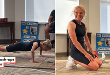 59-year-old Canadian grandma breaks push-up record, keeps going despite dislocating shoulder