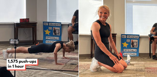 59-year-old Canadian grandma breaks push-up record, keeps going despite dislocating shoulder