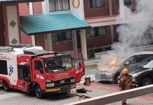 bishan car fire