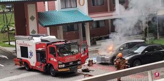 bishan car fire