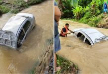 car drainage ditch