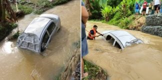 car drainage ditch