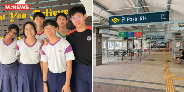 Secondary school students help confused, injured elderly man at Pasir Ris Bus Interchange