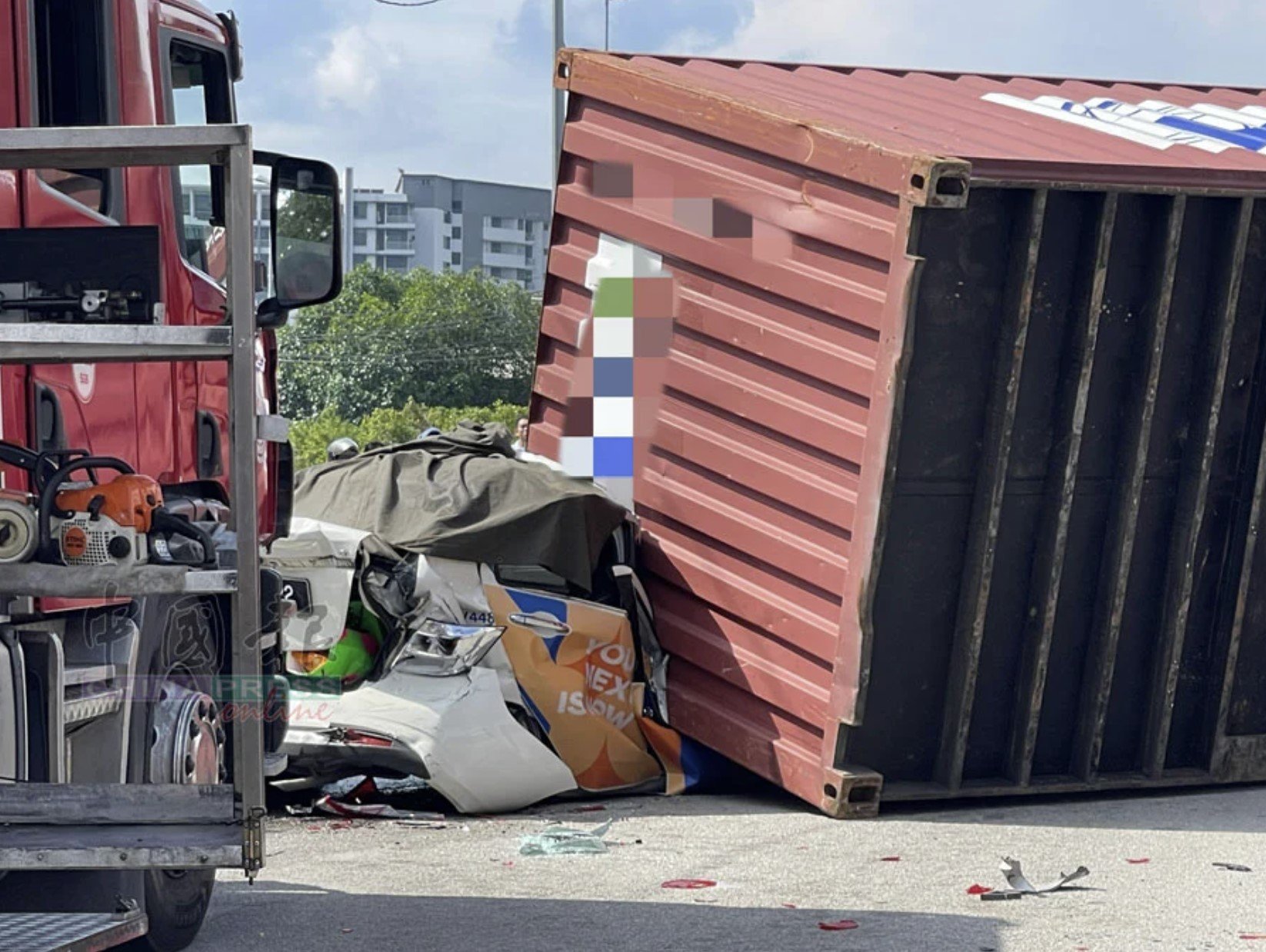 crushed container called mother