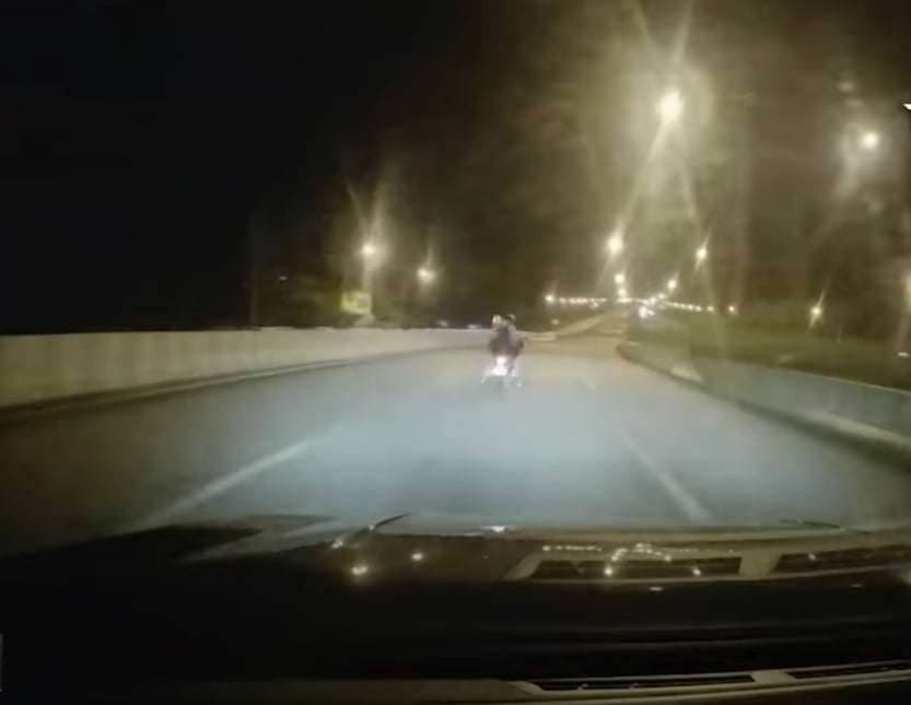 driver 207km/h motorcycle dashcam