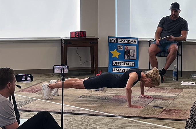 grandma record push-ups attempt