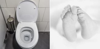 Taiwan girl gave birth in toilet