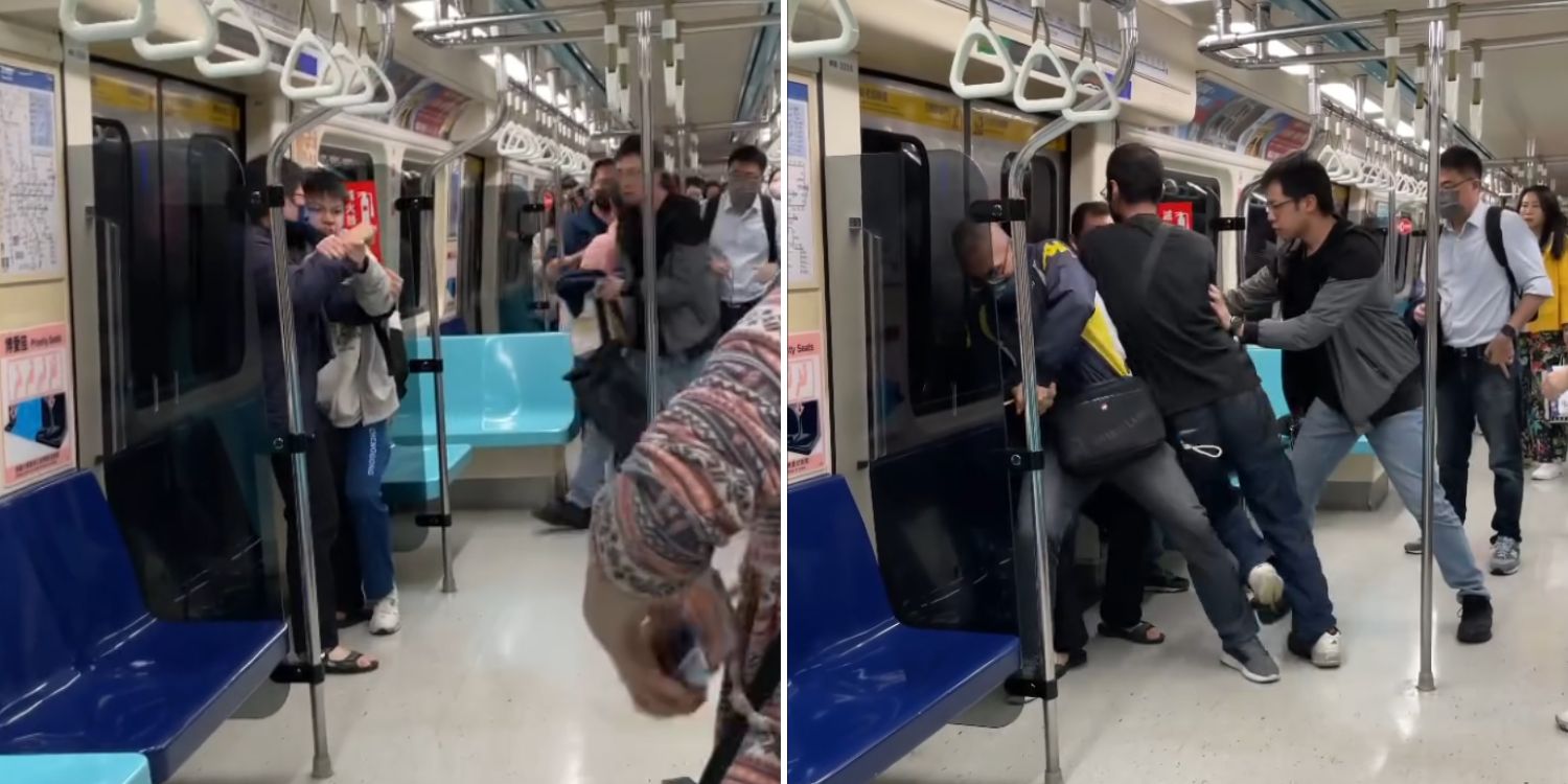 woman slashes student mrt