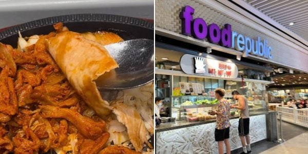 Customer served paper-thin salmon in S$8 set from food court in Suntec City