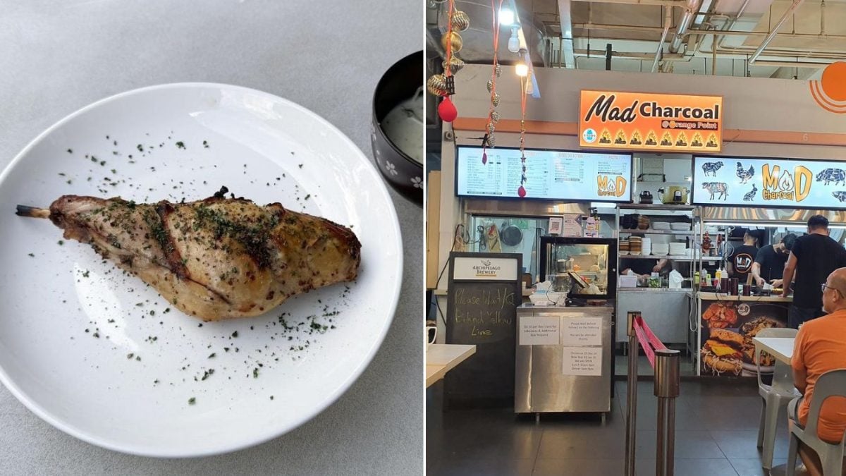 Grilled rabbit leg meal offered for S$25 at Western food stall in Ang Mo Kio