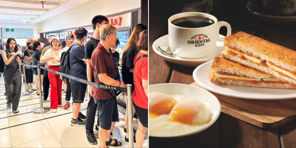 Long queues form at Oriental Kopi's S'pore opening, kopi O & teh O cheaper than in M'sia