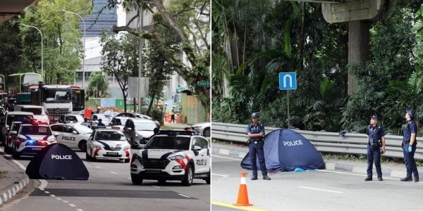 Man dies after suspected fall from Telok Blangah overhead bridge, suitcase found on bridge