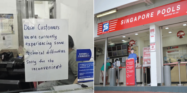 S'pore Pools outlets experience technical difficulties on 4 Dec afternoon, services resume after 4pm