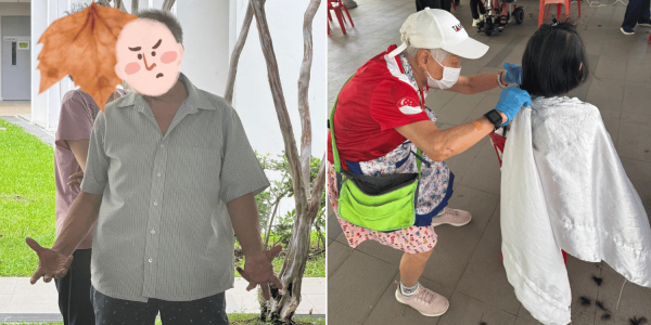 'Do not berate my volunteers': Baey Yam Keng hits back at elderly man's complaint over free haircut