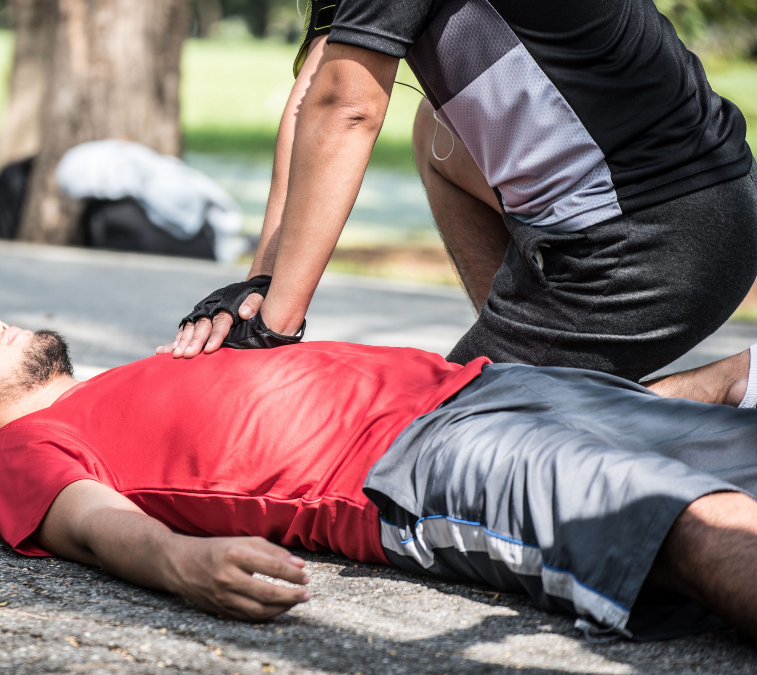 boy cpr elderly man