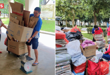 Declutter time: Swap your old clothes for groceries like rice at South West District’s recycling drive