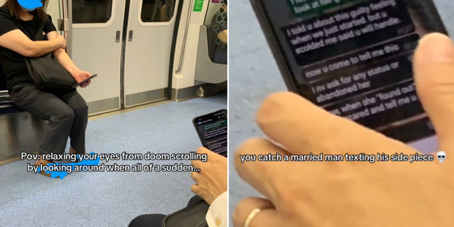 man cheating mrt