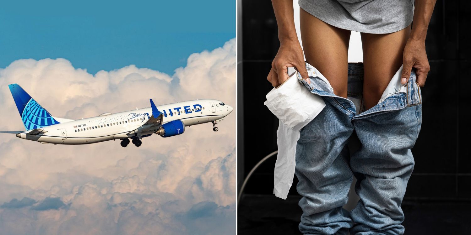 man urinates passenger flight