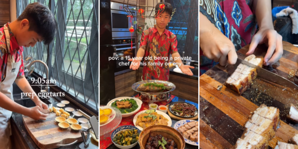 15-year-old boy in M'sia cooks 8-course meal for Chinese New Year dinner