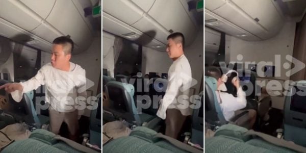 angry passenger reclined seat