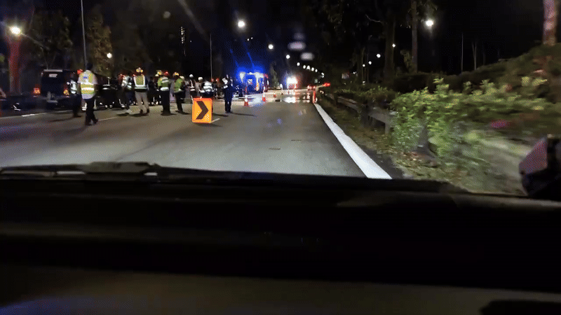 Electric car bursts into flames