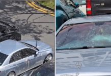 cars vandalised