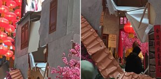 man fell gurney plaza