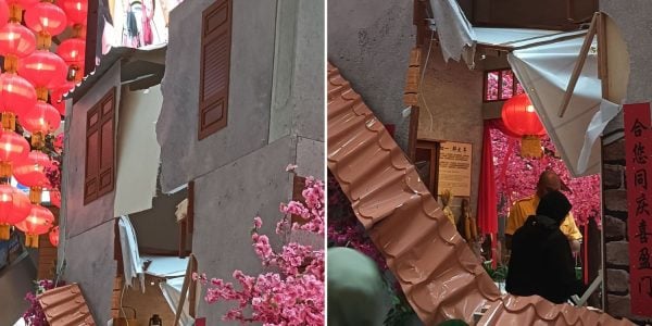 man fell gurney plaza