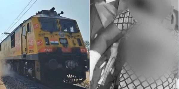 pregnant woman train india