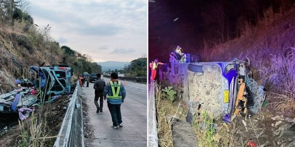 tour bus overturned thailand