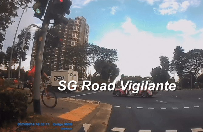 cyclist yishun flying