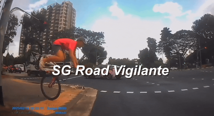 cyclist yishun flying