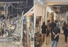 ceiling collapsed