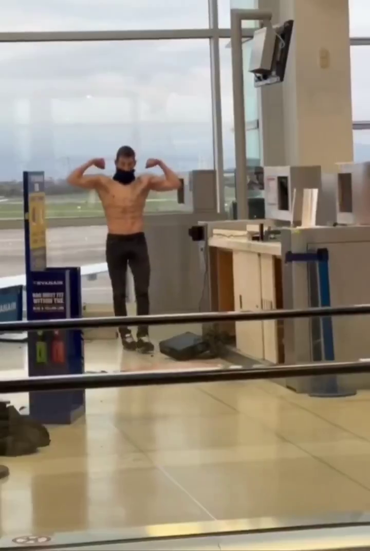 drunken rampage dublin airport flex