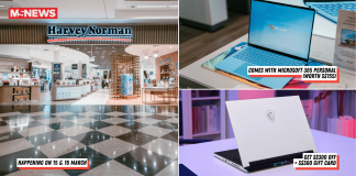 Harvey Norman Millenia Walk has up to S$500 off laptops, plus a chance to win a staycation for just S$1