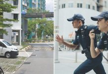 headbutting police