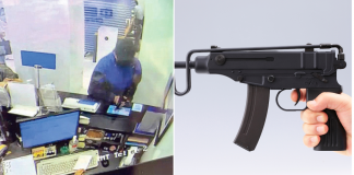 man toy gun robbery