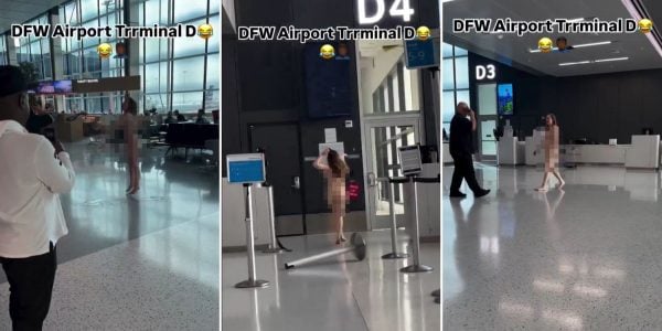 naked woman texas airport
