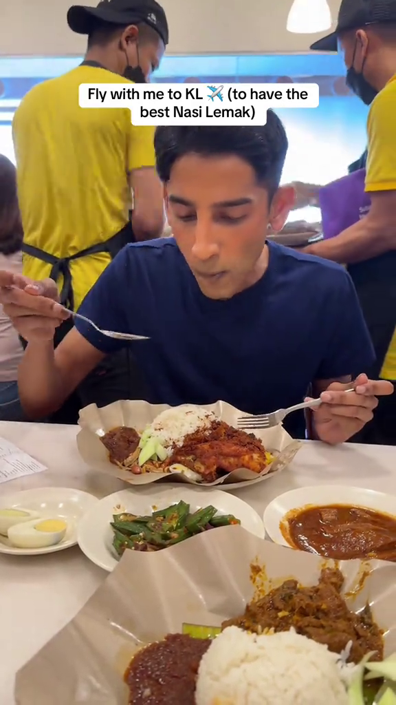 nasi lemak influencer flies food