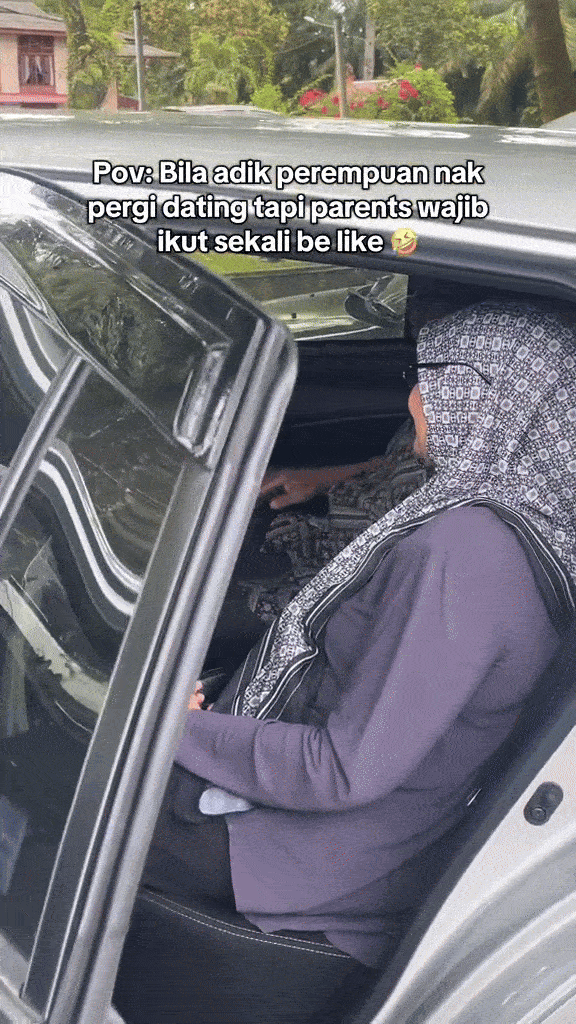 Parents following daughter on date