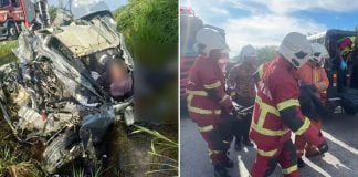 suv crashed lorry