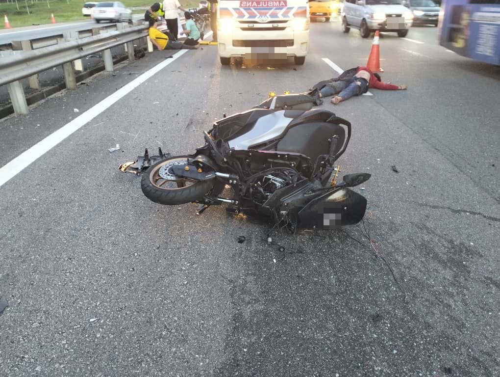 rider run over johor