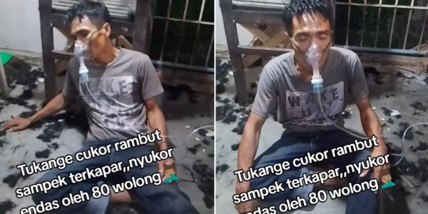 barber customers hari raya