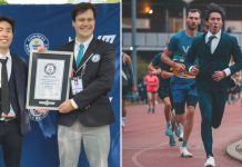 fastest marathon in suit