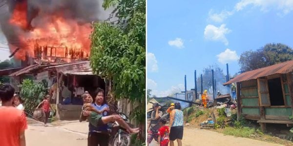 man set house on fire