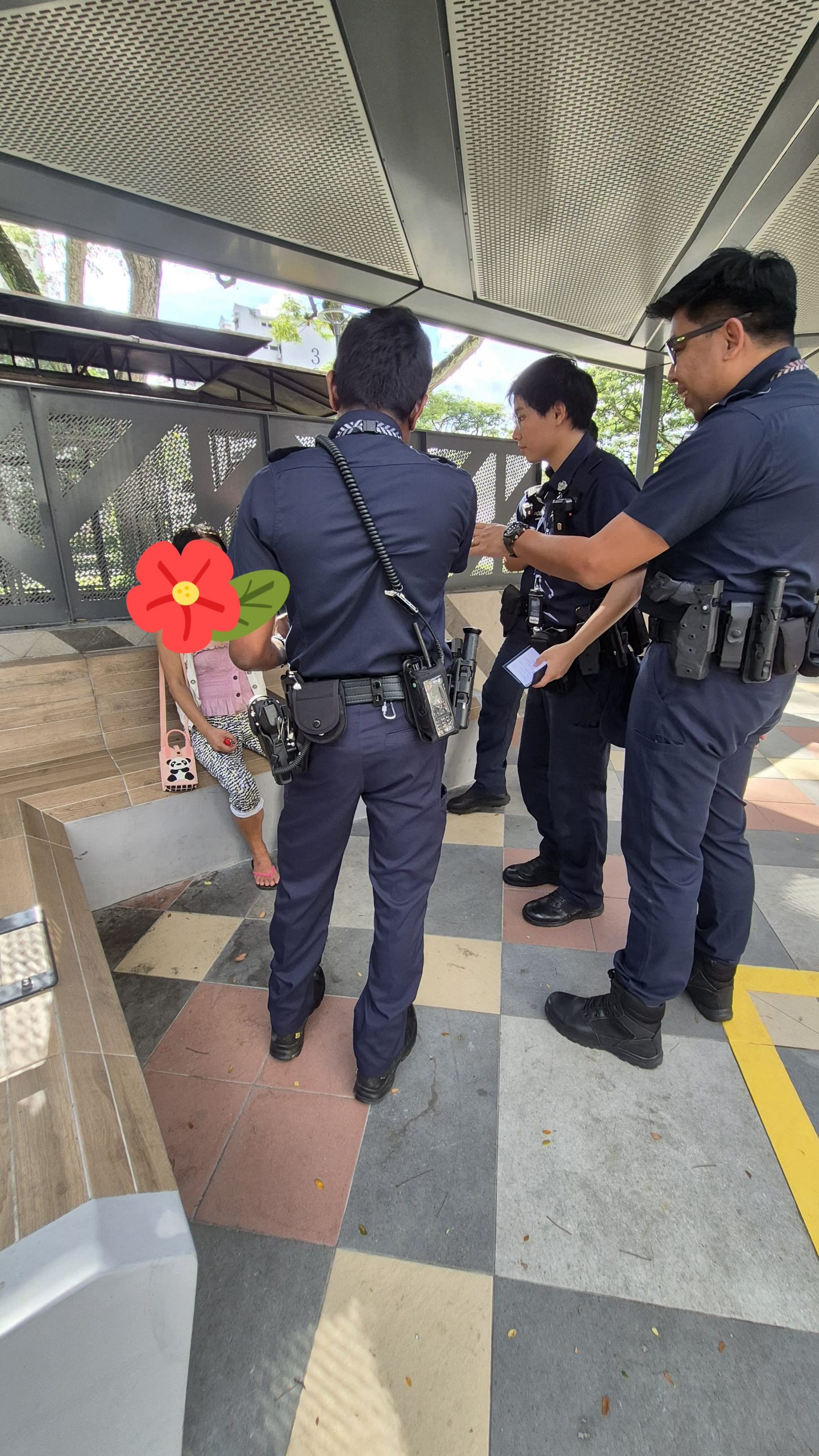 motorcyclist disoriented woman pie