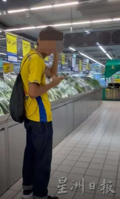 student filming woman